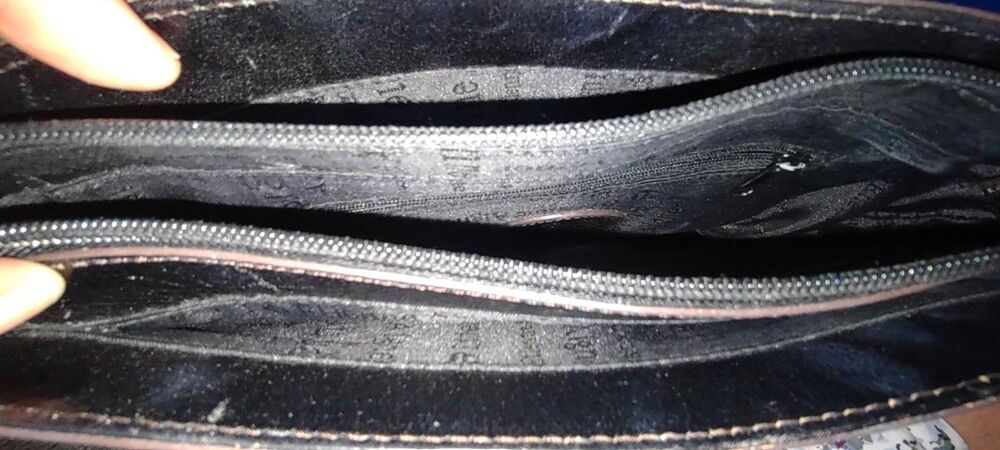 Etienne Aigner Y2K Purse Black Genuine Leather Shoulder Hand Bag Very Classy - Picture 9 of 10